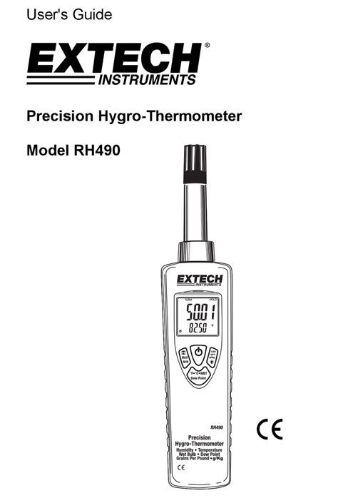 EXTECH INSTRUMENTS RH490 USER MANUAL 